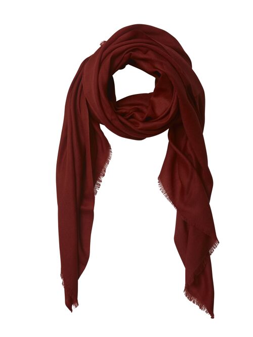Echarpe Cachemire Pacha Bourgogne