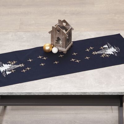 Winter Night Embroidery DIY Table Runner Kit