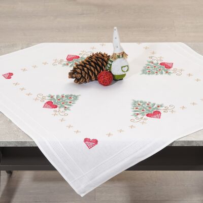 We Love Christmas Cross Stitch DIY Table Topper Kit
