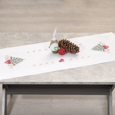 We Love Christmas Cross Stitch DIY Table Runner Kit