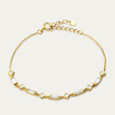 Anouk White Gold Bracelet - Mint Flower -