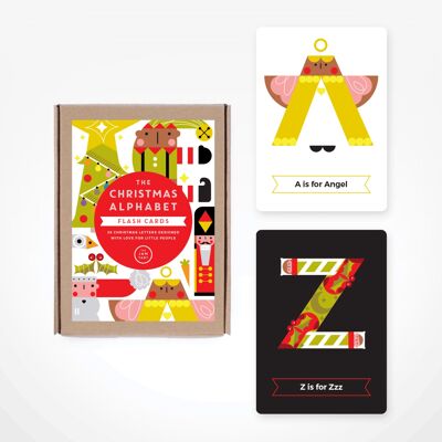 Tarjetas Flash de Navidad del Alfabeto
