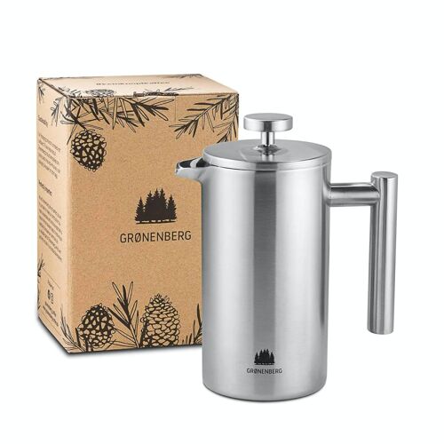 Edelstahl French Press 0,35 Liter inkl. Ersatz-Filter