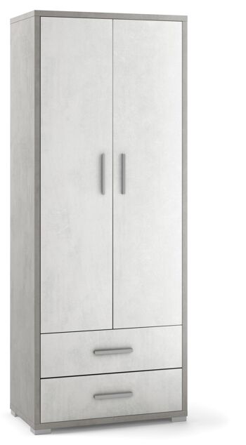 KIT ARMOIRE 2 PORTES 2 TIROIRS H182 L71 / KIT UNITÉ 2 PORTES 2 TIROIRS H182 D71 5