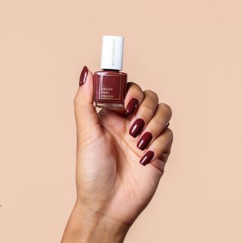 Vernis à Ongles Vegan "Recharge" - Brun rougeâtre scintillant 2