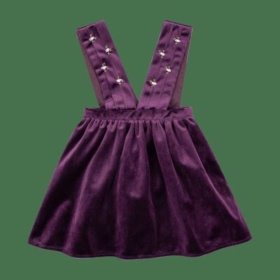 Purple smooth velvet maya dress