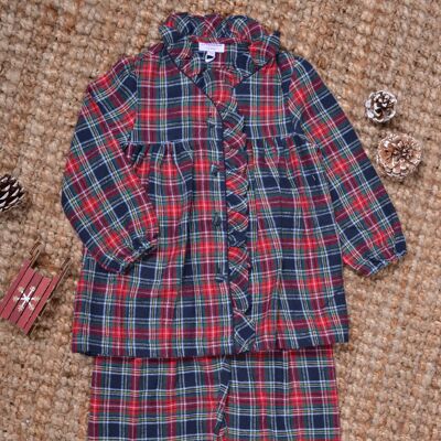 NEW GIRL'S PAJAMA in cotton flannel