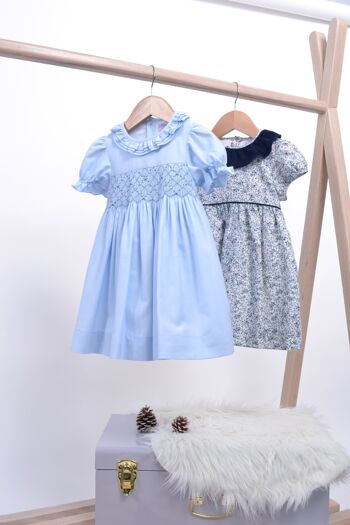 Robe triple col Hars bleu ciel 48