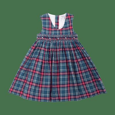 Carmelle pinafore dress in tartan