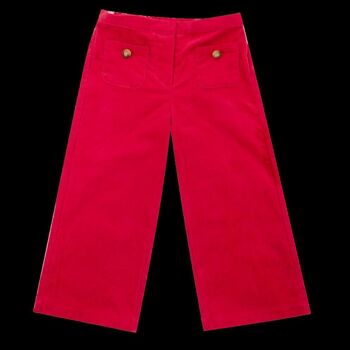 Pantalon Camilla en velours milleraie marsala 17