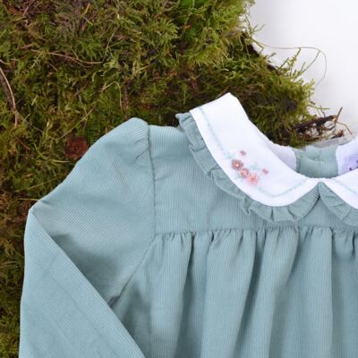 Gracie romper in water mint milleraie velvet