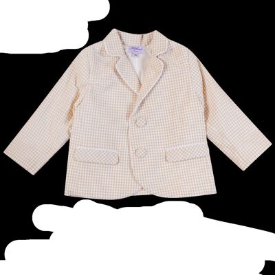 Chaqueta oversucker de niño vichy arena