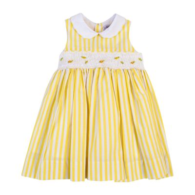 Caroline, Yellow striped maxi dress