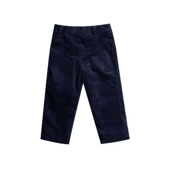 Pantalon en velours marine 3