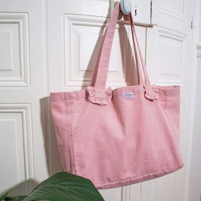 Maxi pink shopping bag 39x30cm