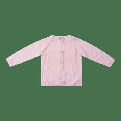 Pink cardigan 100% merino wool