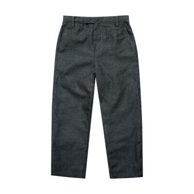 Pantaloni in twill grigio grafite