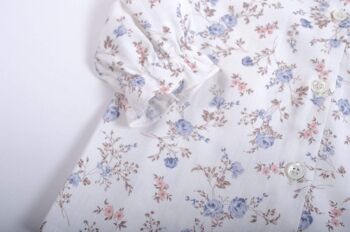 Chemise fille imprimé romantique, col maxi 5