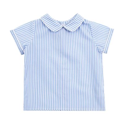 Camisa niño rayas azul