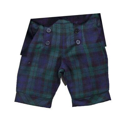 pantalones cortos de tartán blackwatch