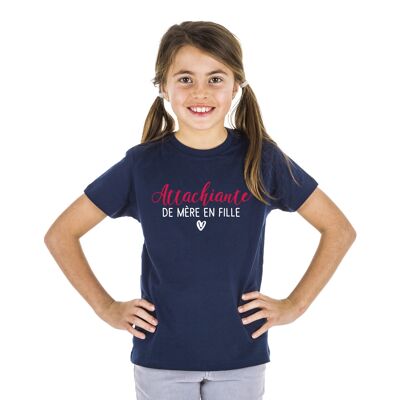 ATTACCARE LA MADRE ALLA FIGLIA TSHIRT BLU MARINA