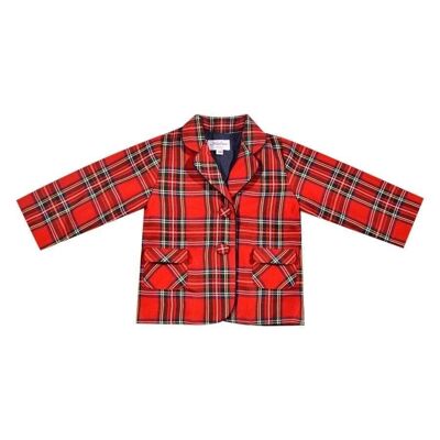 Giacca in tartan rosso