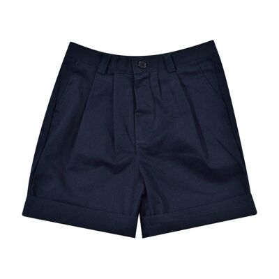 Marineblaue High-Bar-Shorts