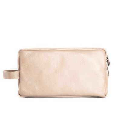 Cream toiletry bag