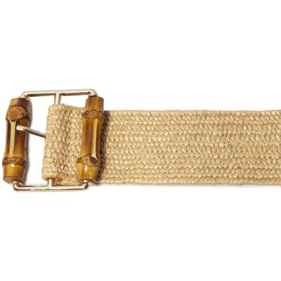 Ceinture Bambou et Bois - Camel