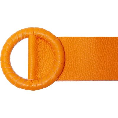 Ceinture en cuir - Orange