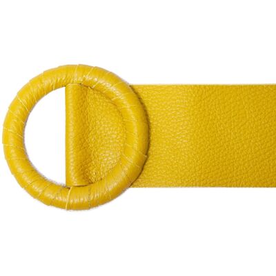 Leather Belt - Mustard