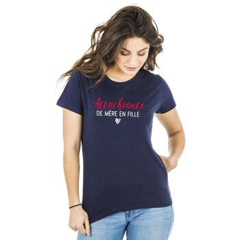 TSHIRT NAVY ATTACHIANTE DE MÈRE EN FILLE femme