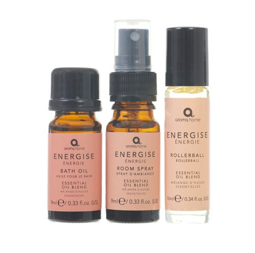 Energise Set - Pillow Spray, Rollerball and Bath Oil