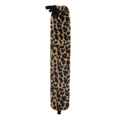 Leopard Print Faux Fur- Long Hot Water Bottle
