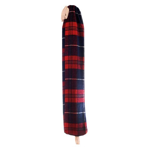 Red Tartan - Long Hot Water Bottle