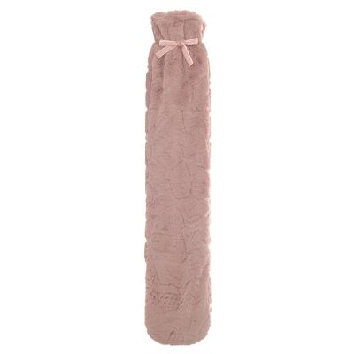 Pink Faux Fur - Long Hot Water Bottle
