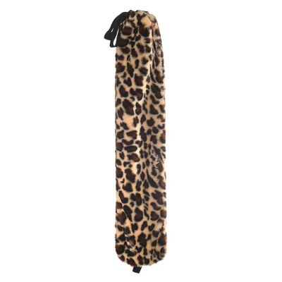 Kunstpelz mit Leopardenmuster – lange Wärmflasche