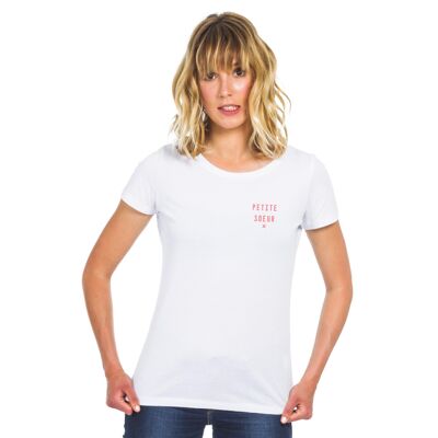 T-SHIRT BIANCA SORELLA X HEART WAF donna