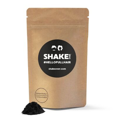 SHAKE OVER RICARICA FIBRE PER CAPELLI ARRICCHITE DI ZINCO - NERO