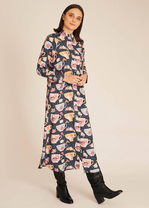 VESTIDO MIDI TAZAS DE TÉ