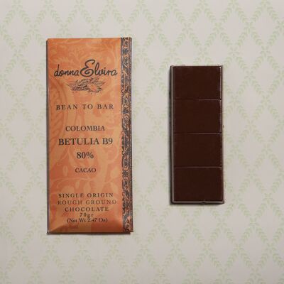 Single-origin Betulia chocolate