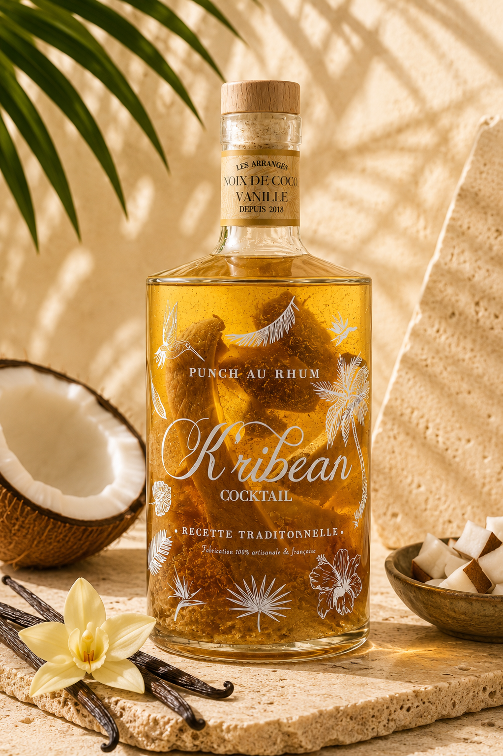K'RIBEAN COCKTAIL - Rum mit Kokosnuss und Vanille