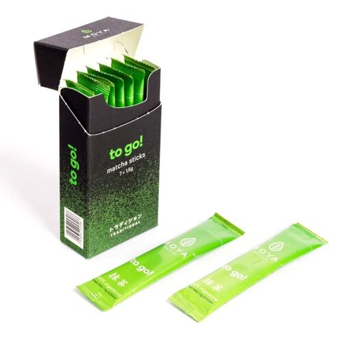 MOYA MATCHA TRADITIONAL ORGANIC GREEN TEA MATCHA TO GO! 7 SACHETS