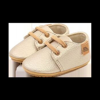 Chaussures bébé en cuir souple Or Tibamo 4