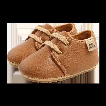 Chaussures bébé en cuir souple marron Tibamo 3