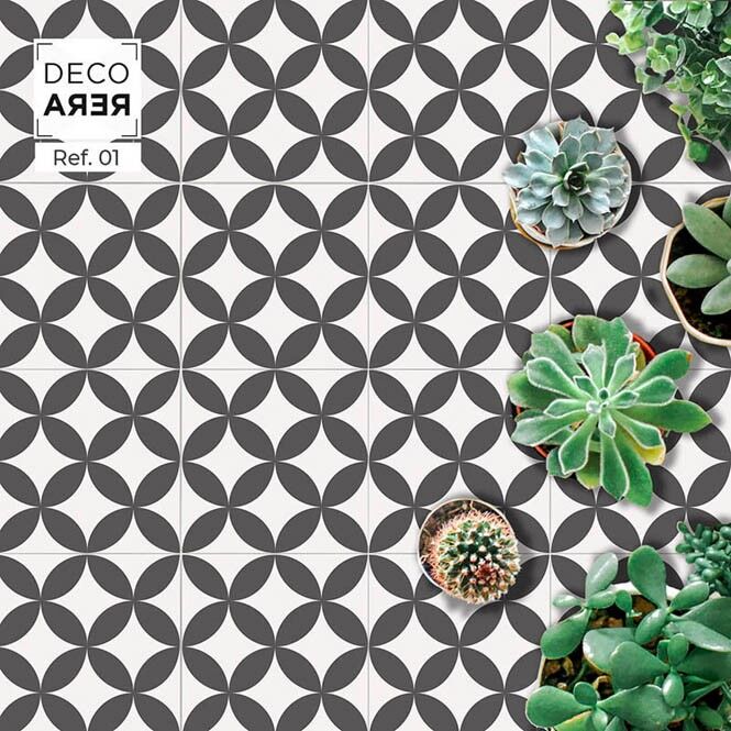 Piastrelle floreali moderniste