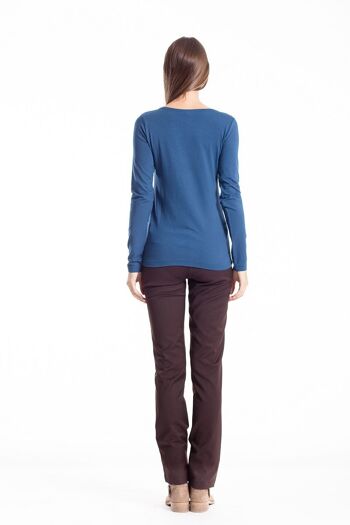 C' Logo Long Sleeve Top pétrole 3