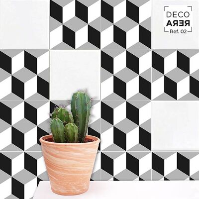 Modernist Cube Tiles — Ref. 02
