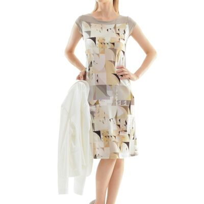 A Line Kleid mit geometrischem Print