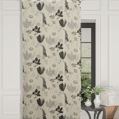 Voile curtain COMO - Col Terra - Panel with eyelets - 140 x 260 cm - 80% pes 20% linen